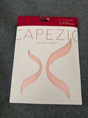 NIP Capezio Ultra Soft Transition Tights Girls 8-12 Ballet Pink 1916C.     (BT)